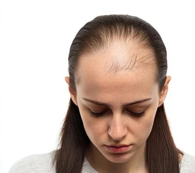 Female Hair Transplant before result