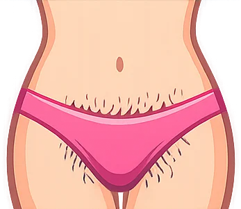 Bikini Laser Hair Removal before result